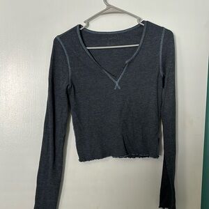 Cropped American Eagle thermal top